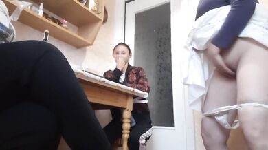 Our Third Girlfriend Leaked And Finished In The Kitchen To Our Dirty Talk With Gushing Dripping Wet Pussy Cum