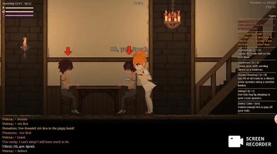Cartoon pixel gameplay destroyed by big dick blowjob HD