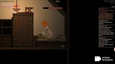 Cartoon pixel gameplay destroyed by big dick blowjob HD