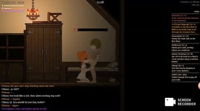 Cartoon pixel gameplay destroyed by big dick blowjob HD