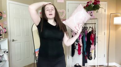 Gym Girl Try On Haul Destroyed By Tight Slutty Sets Big Natural Tits