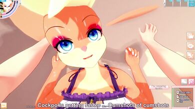 Lola Bunny Bouncing on Big Cock and Loving It POV