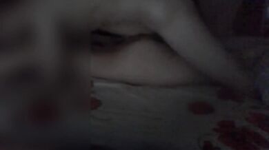 Night Vision Stepsister Lying Down Wakes Up And Likes It Old Phone Recorded Amateur