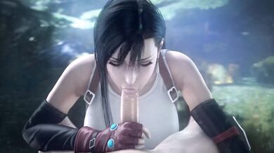Tifa Lockhart Big Tits Deepthroat Blowjob Final Fantasy Cartoon