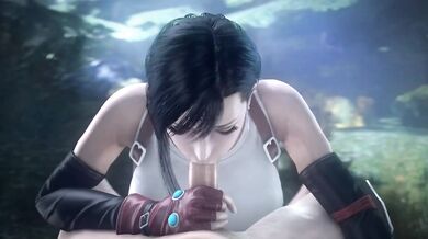 Tifa Lockhart Big Tits Deepthroat Blowjob Final Fantasy Cartoon