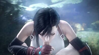 Tifa Lockhart Big Tits Deepthroat Blowjob Final Fantasy Cartoon