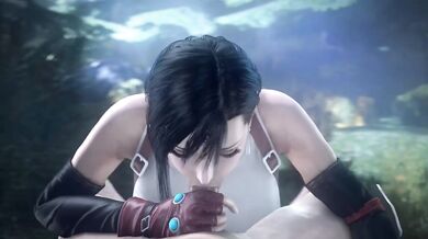 Tifa Lockhart Big Tits Deepthroat Blowjob Final Fantasy Cartoon