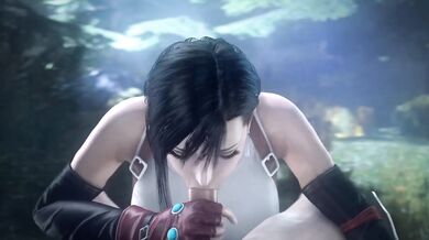 Tifa Lockhart Big Tits Deepthroat Blowjob Final Fantasy Cartoon