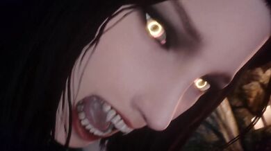 Serana Skyrim Cowgirl POV Destroyed Gushing Big Tits Brunette HD Porn