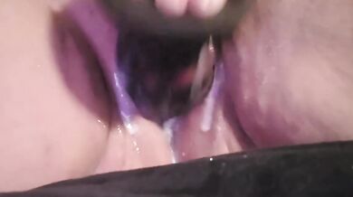 Close Up Squirting On Camera and Getting Multiple Creampies From Monster Dildo