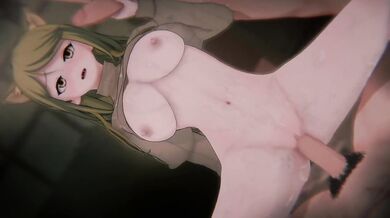 Kaoruko Nishi 3D Hentai POV Sandwich DP Destroyed Gushing Choked