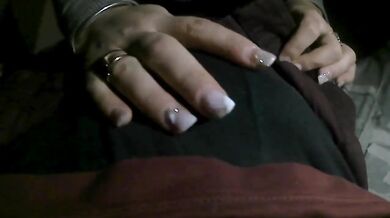 French Teen Blonde Get Creampie With Big Ass Handjobs Amateur 60FPS HD