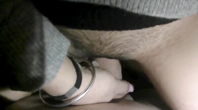 French Teen Blonde Get Creampie With Big Ass Handjobs Amateur 60FPS HD