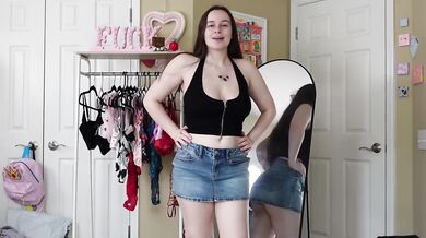 Halter Top Try On Haul Destroyed Gushing Choked Big Tits