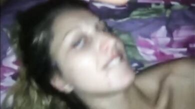 Beauty Blonde Petite Rim Job Point of View Cum in Mouth Sperm Facial