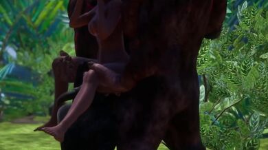 Furry Gangbang Destroyed Double Anal and Cunnilingus Wild Life