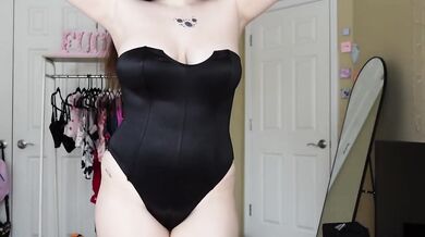Bunny Girl Cosplay Try On Haul Destroyer Gushing Big Tits Natural Brunette Amateur Solo Female HD Porn Catstaxy