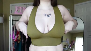 Braless Big Tits Try On Haul Gushing Choked Amateur Brunette Verified