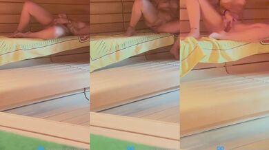 Naughty MILF Caught Masturbating in Public Sauna Hot Fingering Orgasm Amateur Sweat Tattoos Phone Filmed