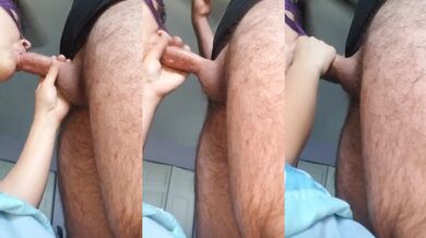 Horny Mature MILF Neighbor Sucks Best Blowjob Ever With Cumshot