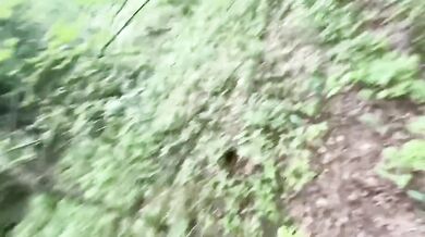 Stranger Face Fucked In Forest With Hard Fast Cumshots And Cum In Mouth