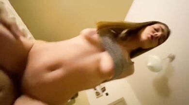 Boyfriend Destroyed Me In Bed With Cum On Tits