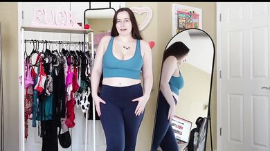Big Ass In Black Leggings Try On Haul Destroyed Gushing Choked Amateur Big Tits