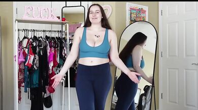 Big Ass In Black Leggings Try On Haul Destroyed Gushing Choked Amateur Big Tits
