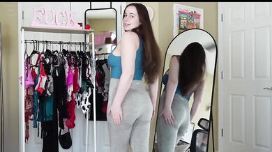 Big Ass In Black Leggings Try On Haul Destroyed Gushing Choked Amateur Big Tits