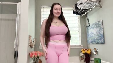Cute Pajamas Try On Haul With Big Natural Boobs Destroyed Gushing Pink