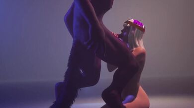 Furry Werewolf Destroyed My Mouth With Big Dick Cumshot And Sperm