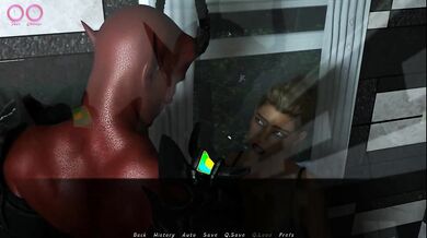 Horny Demon With A Huge Dick Horrible Facial Cumshot