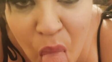 BBW MILF Amateur Blows and Gets Destroyed in the Ass