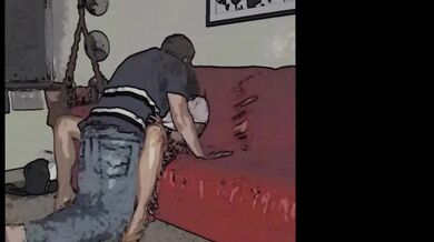 Early Cartoon of Agness and Brett's Romantic Love Making Destroyed By Cheating Wife Cuckold Lust