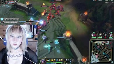 League of Legends Striptease Challenge Destroyed Gushing Edging Fucked By Mistake Egirl Gamer Girl Solo