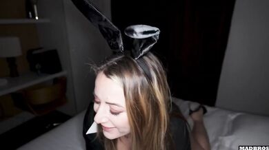 French Blonde Bunny Destroys Hard Rough Interracial Doggystyle All Night