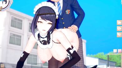 Kujou Sara Big Tits Genshin Impact Koikatsu 3DCG Hentai Sex Cumshot