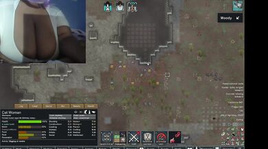 Chubby Black Gamer Girl Destroyed By Big Tits Rimworld Playthrough