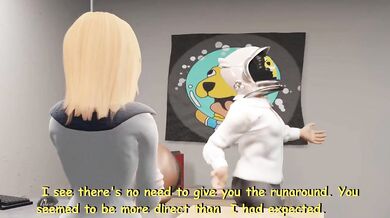 Blonde Teacher Petting Schoolgirl Boob Squeeze HD Animation Cartoon