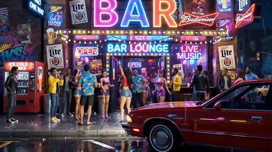 Bold Exhibitionist Couple Destroyed On Nightclub Dancefloor 3D Ai Public Sex