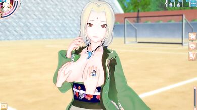 Tsunade Destroyed By Big Tits Bukkake And Creampie 3DCG Hentai Game Koikatsu Handjob