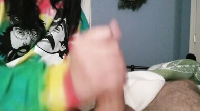 Morning Wood Gushing Handjob Cumshot Destroyed By Couple