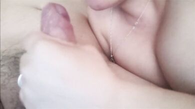 Happy Neighbor Destroyed By Huge Load Of Cum In Mouth Amateur Blowjob