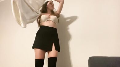 Lonely Masturbation Session Destroyed By Big Tits In Sexy Stockings