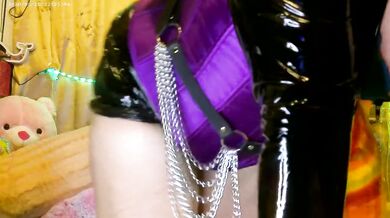Latex Femdom Succubus Facesitting Pussy Fingering Cum Countdown JOI ThickAss Big Ass Babe
