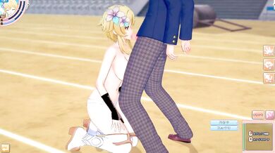 Koikatsu Genshin Lumine Big Tits Destroyed Gushing Choked Cumshot