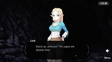 Zelda Hentai Lets Play Destroyed By Big Boobs And Butt