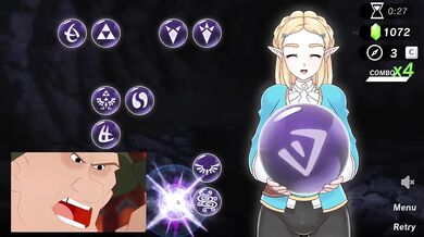 Zelda Hentai Lets Play Destroyed By Big Boobs And Butt
