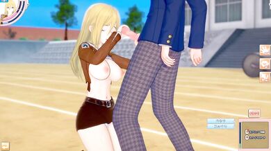 Koikatsu Historia Reiss Big Tits Destroyed Cumshot Creampie Blonde Hentai Game 3DCG