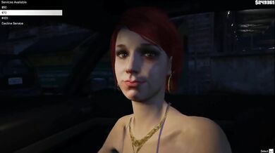 Nasty Street Whore Slut Hooker Destroyed By Rich Sugar Daddy In GTA 5 Strip Club